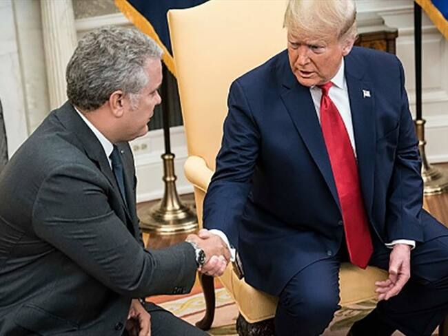 Trump le ofreció a Duque recursos para el sistema de salud en medio del COVID-19. Foto: Getty Images