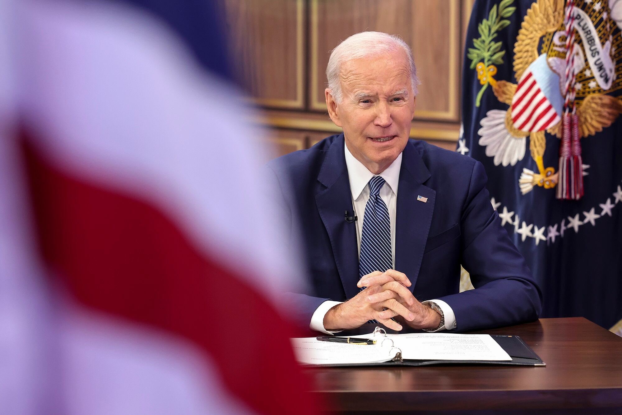 Joe Biden. (Photo by Kevin Dietsch/Getty Images)