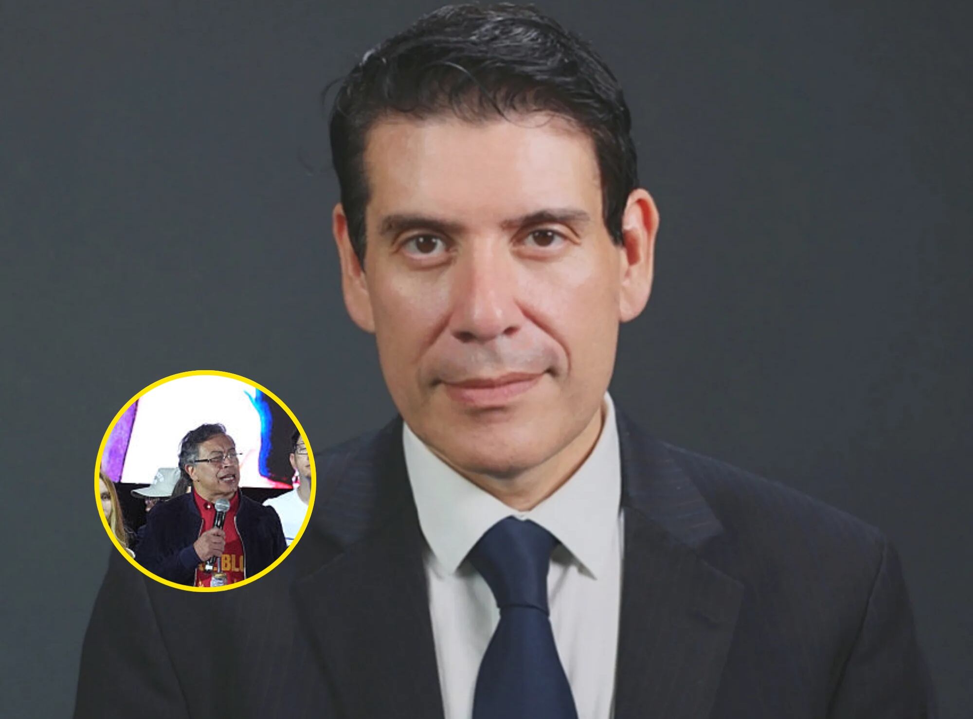 Mauricio Gaona y Gustavo Petro. Fotos: suministrada y Getty Images.