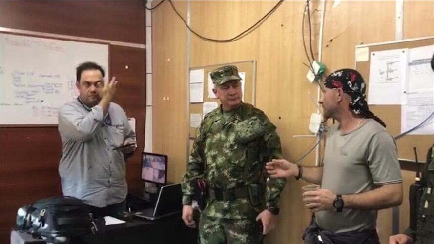 Ejército rescató contratista . Foto: Cortesía