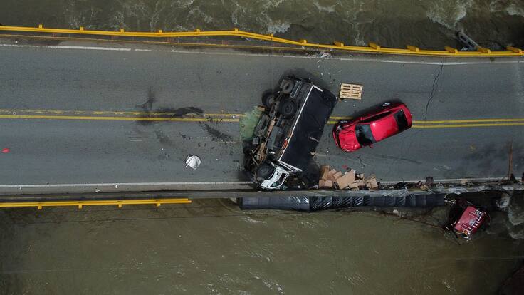 Colapso puente El Alambrado: Ejército tendría listo puente provisional en 15 días