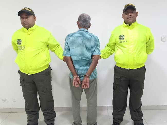 Capturan a hombre de 83 años señalado de abusar de tres hijastras en San Pelayo, Córdoba. Foto: Policía.