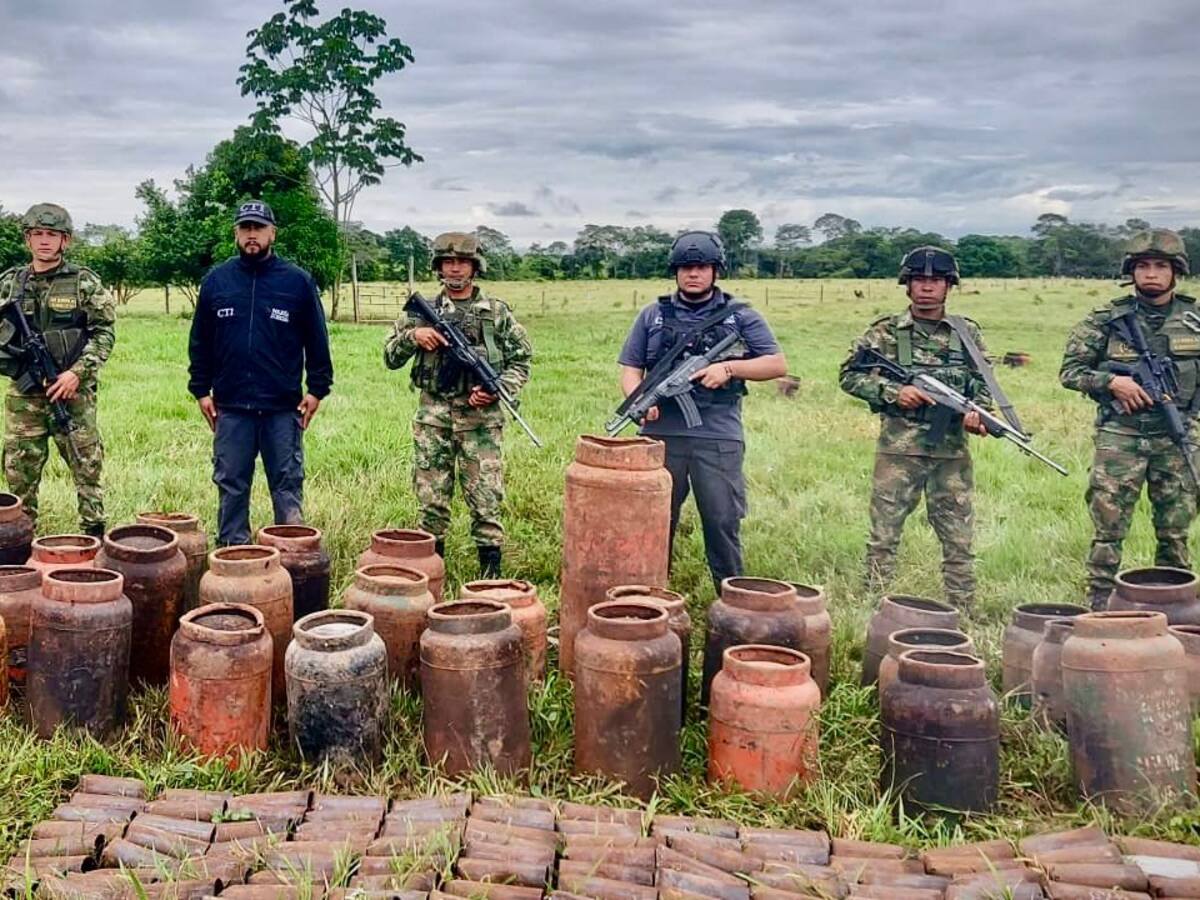 FFMM hallaron más de 100 explosivos que estaban listos para atentar contra fuerza pública