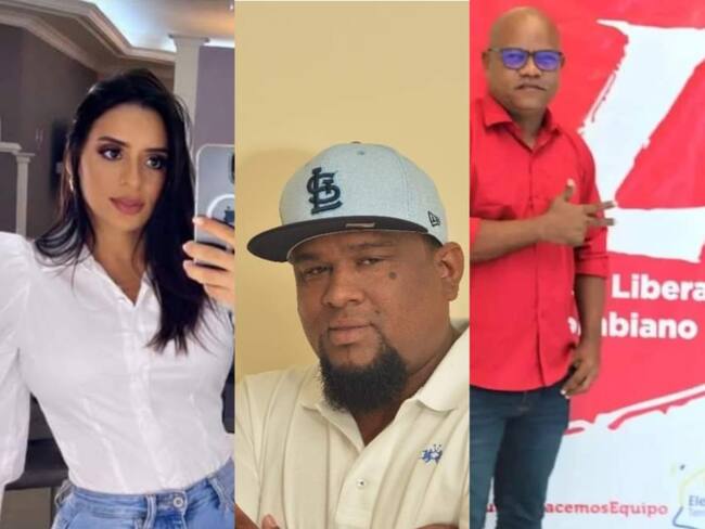 Laura Vanessa Molinares, concejal Ronald David Gómez Cervantes, Luis Carlos Meléndez Cortés candidato a JAL por Localidad 2