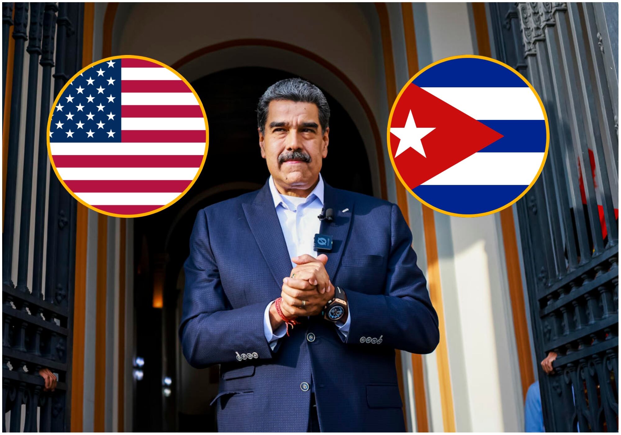 Nicolás Maduro dice que la mejor ayuda de EE.UU. a Cuba sería levantar “todo el bloqueo económico”. Foto: EFE.