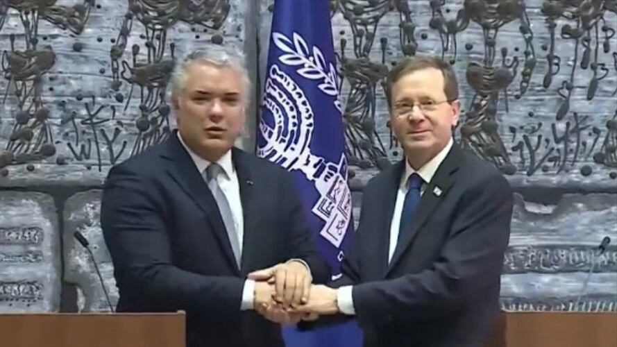 El presidente de Israel, Isaac Herzog, aseguró que existe una preocupación común con Colombia en la lucha contra grupos terroristas. Foto: Proporcionada por Alejandra Uribe