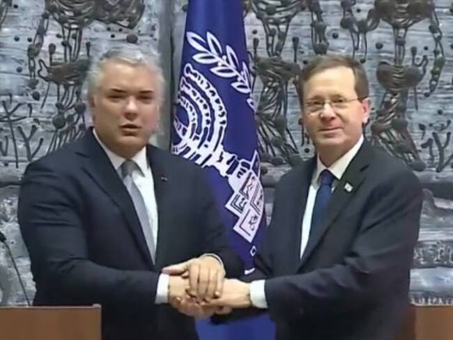 El presidente de Israel, Isaac Herzog, aseguró que existe una preocupación común con Colombia en la lucha contra grupos terroristas. Foto: Proporcionada por Alejandra Uribe