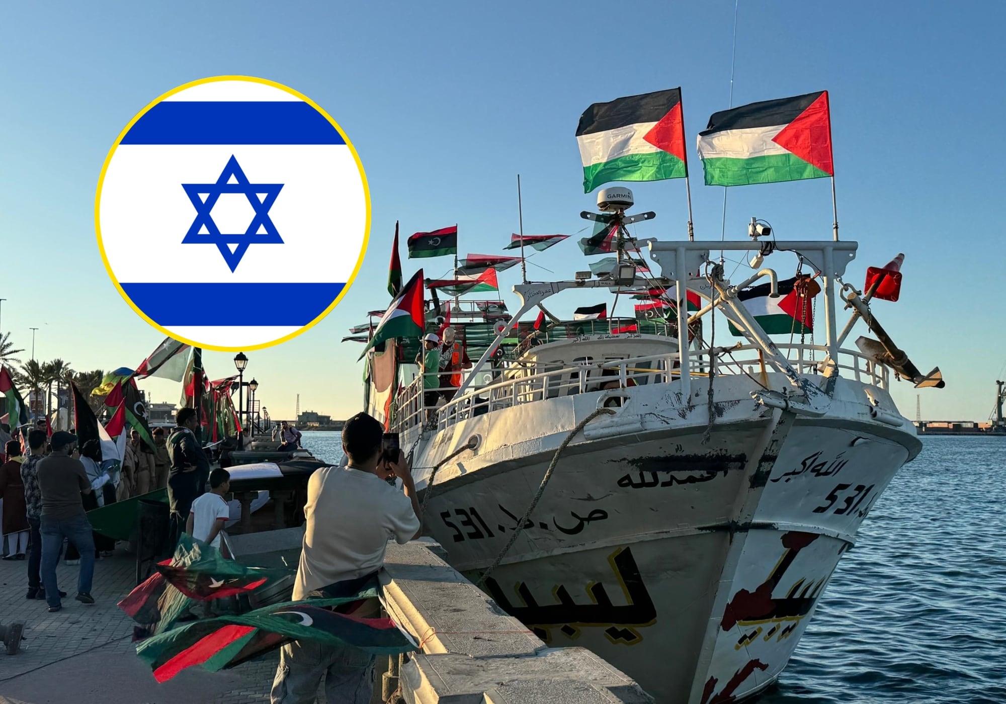 Activistas de la flotilla “están seguros” y de camino a Israel: Ministerio Exteriores israelí. Foto: Getty Images.