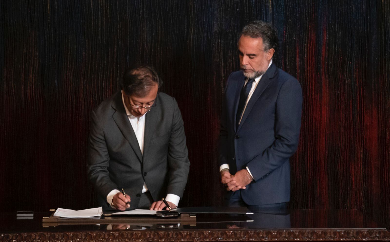 Gustavo Petro y Armando Benedetti. Foto: Presidencia