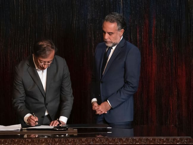 Gustavo Petro y Armando Benedetti. Foto: Presidencia