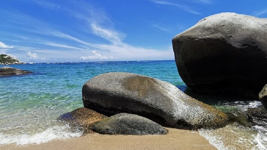 Parque Tayrona también cerrará en los días de confinamiento obligatorio en Santa Marta. Foto: Colprensa