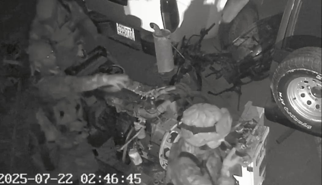 En imágenes quedó registrado el presunto consumo de alucinógenos. Crédito: Red de APoyo Cauca.