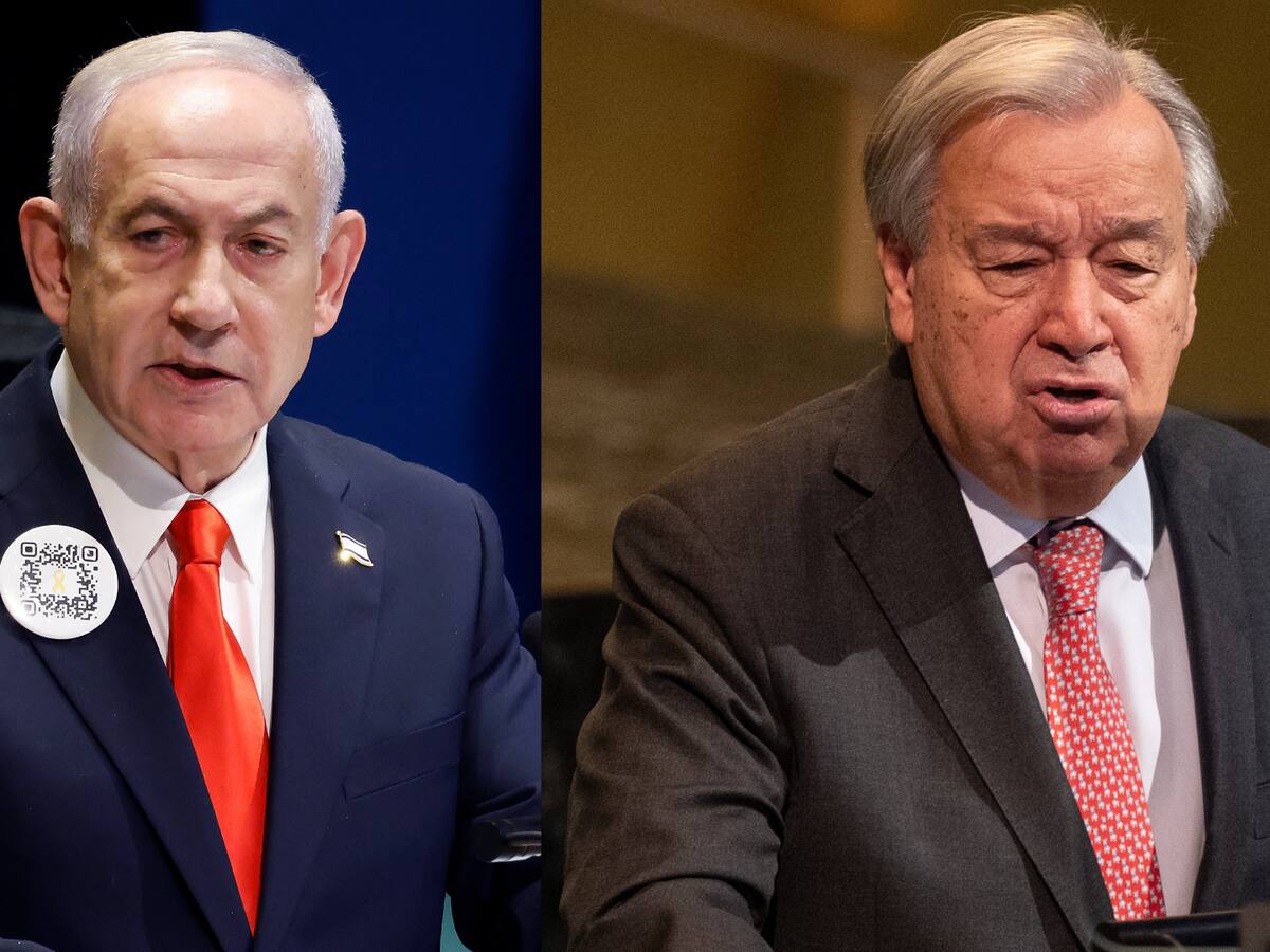 Benjamín Netanyahu se marchó de la ONU sin hablar con Antonio Guterres