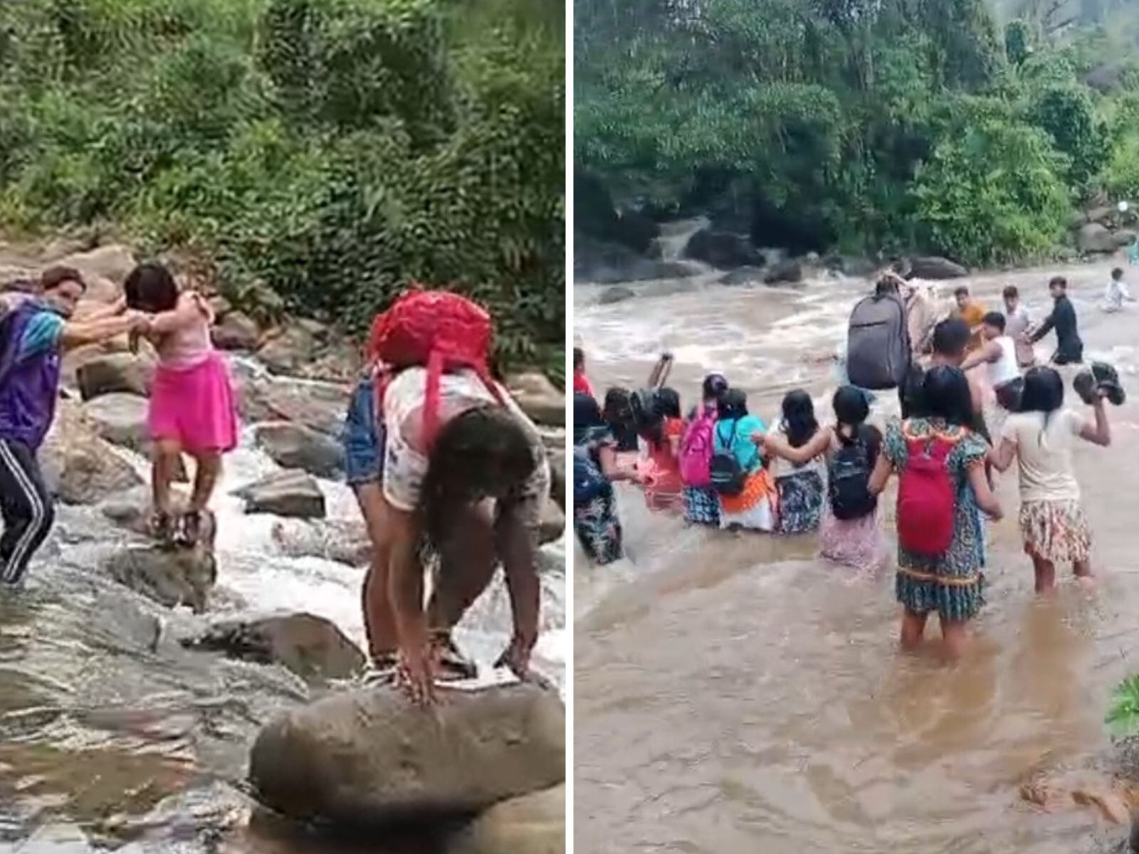 La falta de un puente pone en peligro a la comunidad en Pueblo Rico, Risaralda ( foto: suministrada comunidad )