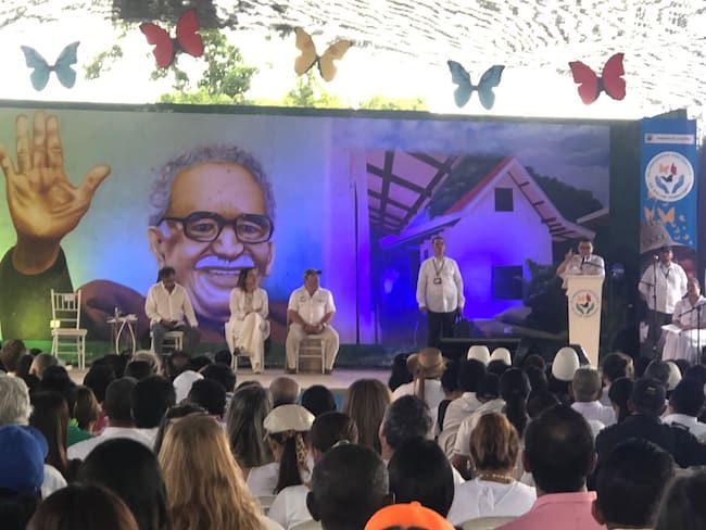 Gustavo Petro en Aracataca. Foto: Gissell Campo