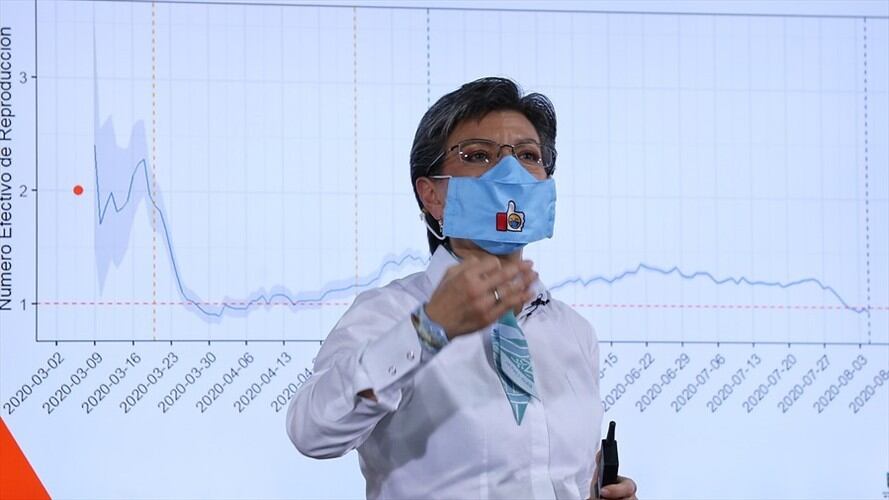 “El programa de Renta Básica permanecerá estos cuatro años, sabemos que hay familias en pobreza que lo necesitan, así que continuará”, dijo la alcaldesa Claudia López. Foto: Colprensa / CAMILA DÍAZ