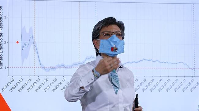 “El programa de Renta Básica permanecerá estos cuatro años, sabemos que hay familias en pobreza que lo necesitan, así que continuará”, dijo la alcaldesa Claudia López. Foto: Colprensa / CAMILA DÍAZ