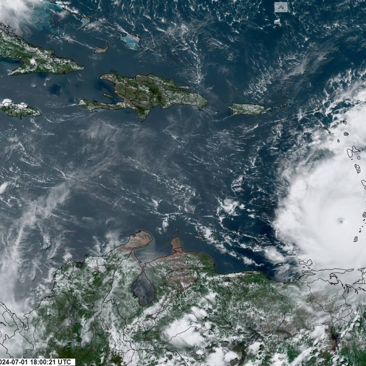 EN VIVO | Paso del huracán Beryl en el Caribe: trayectoria y noticias