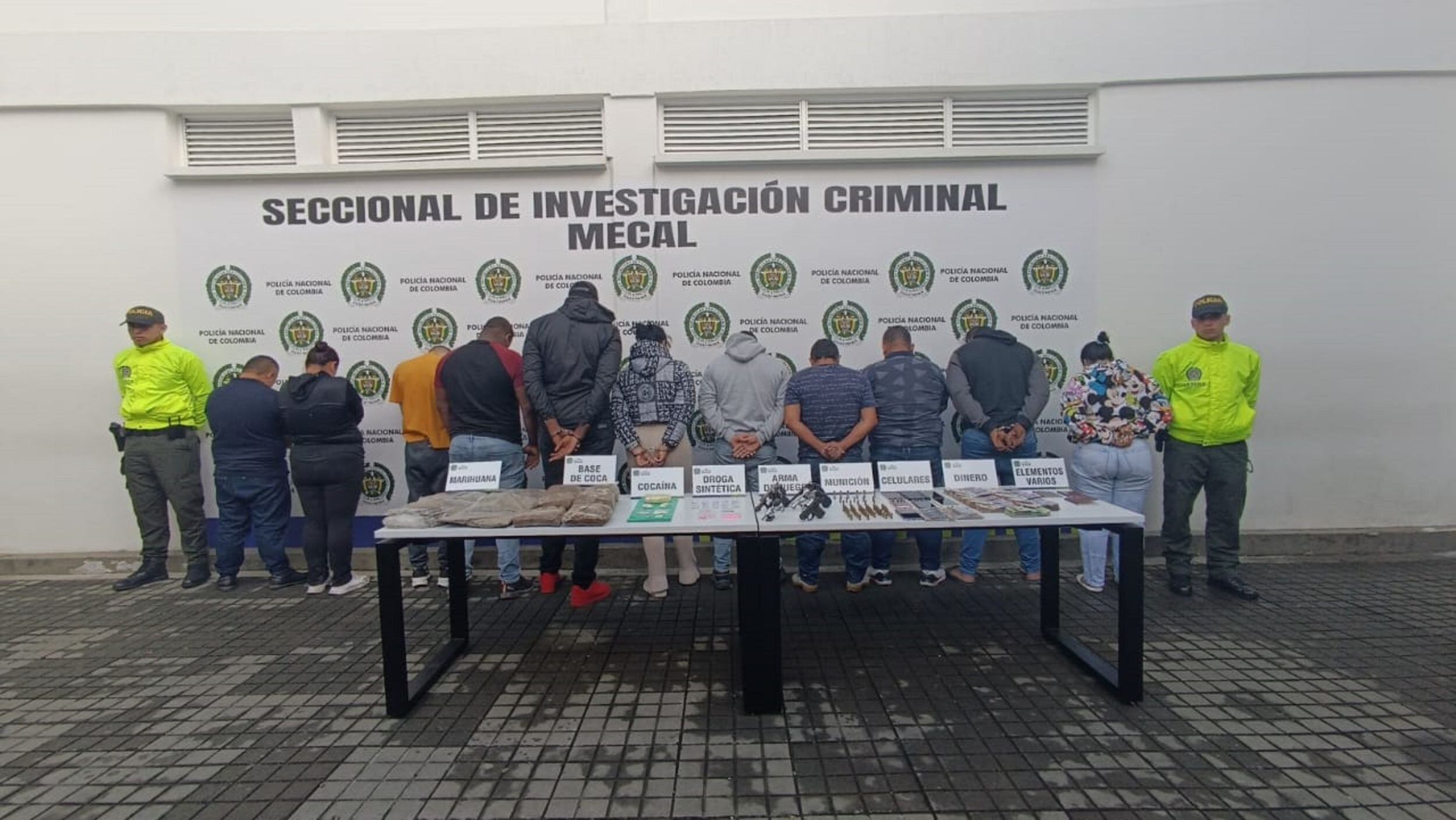 'Los Velar' recibían órdenes de su cabecilla, alias Frank, quien actualmente se encuentra recluido en la cárcel La Picota de Bogotá. Foto: Policía de Cali.