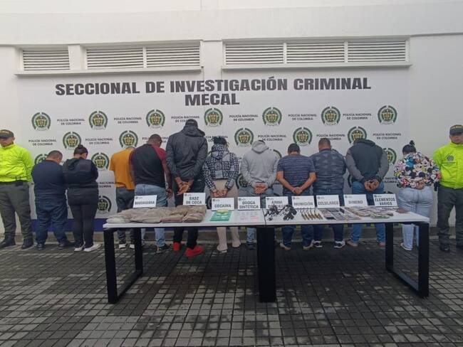 'Los Velar' recibían órdenes de su cabecilla, alias Frank, quien actualmente se encuentra recluido en la cárcel La Picota de Bogotá. Foto: Policía de Cali.
