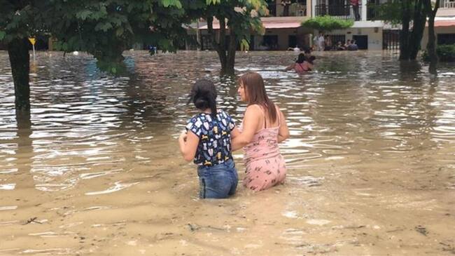 Inundaciones en La Virginia, Risaralda. Foto: Suministrada (comunidad)