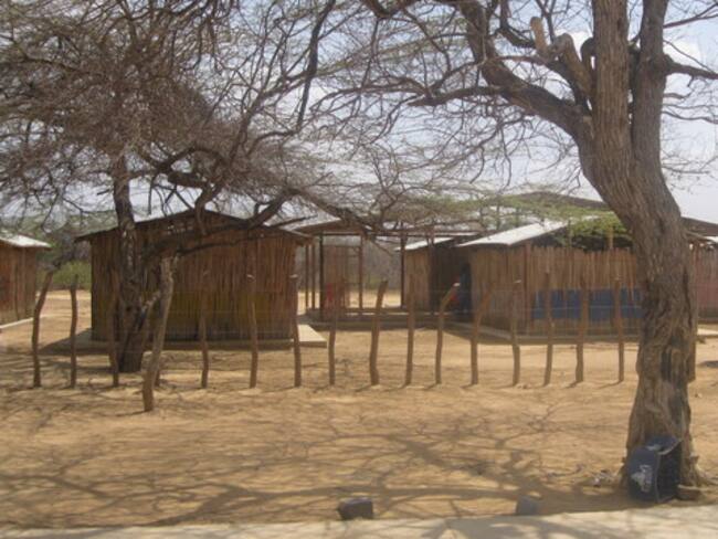 Familias Wayúu en el resguardo Shiruria, en La Guajira. Foto: Colprensa-MedPlus.