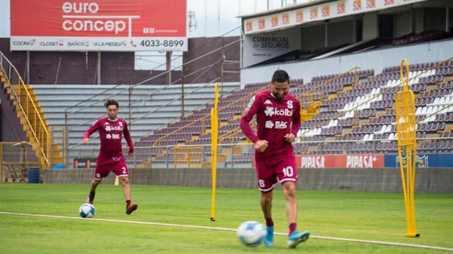 Deportiva Saprissa volvió a los entrenamientos . Foto: Twitter: SaprissaOficial