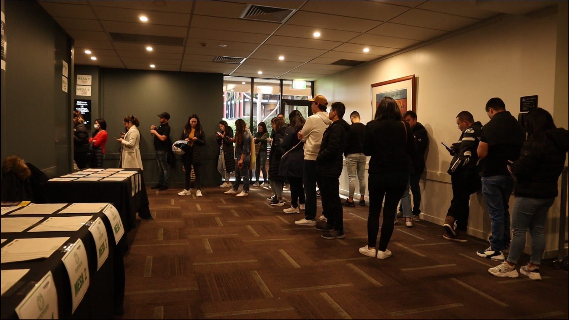 Votaciones en Australia durante la jornada de elecciones 2022. Foto: W Radio.