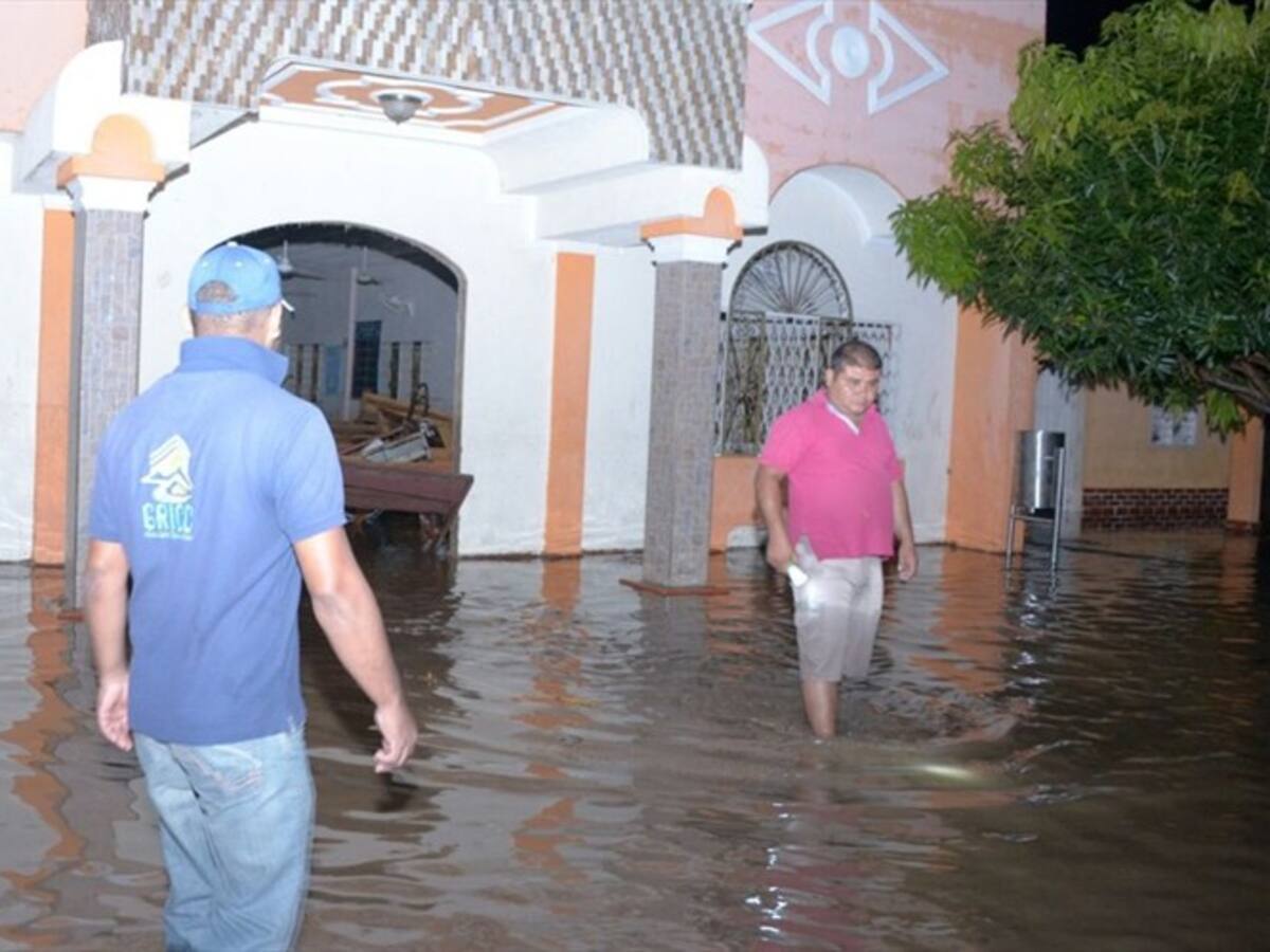 Inundación en Guachaca, Magdalena por desbordamiento del río
