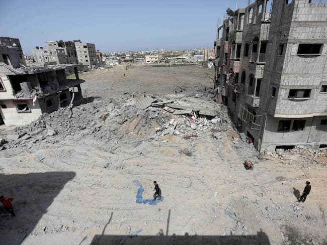 Ataques Israel, conflicto Gaza. (Foto: Ashraf Amra/Anadolu via Getty Images)