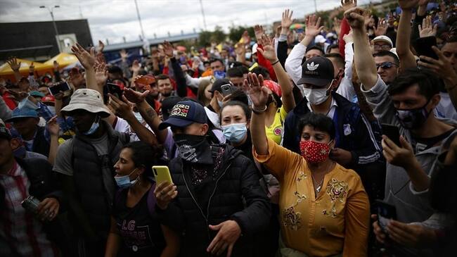 En Sigue La W mostramos cómo avanzan las manifestaciones en diferentes ciudades del país. . Foto: Colprensa