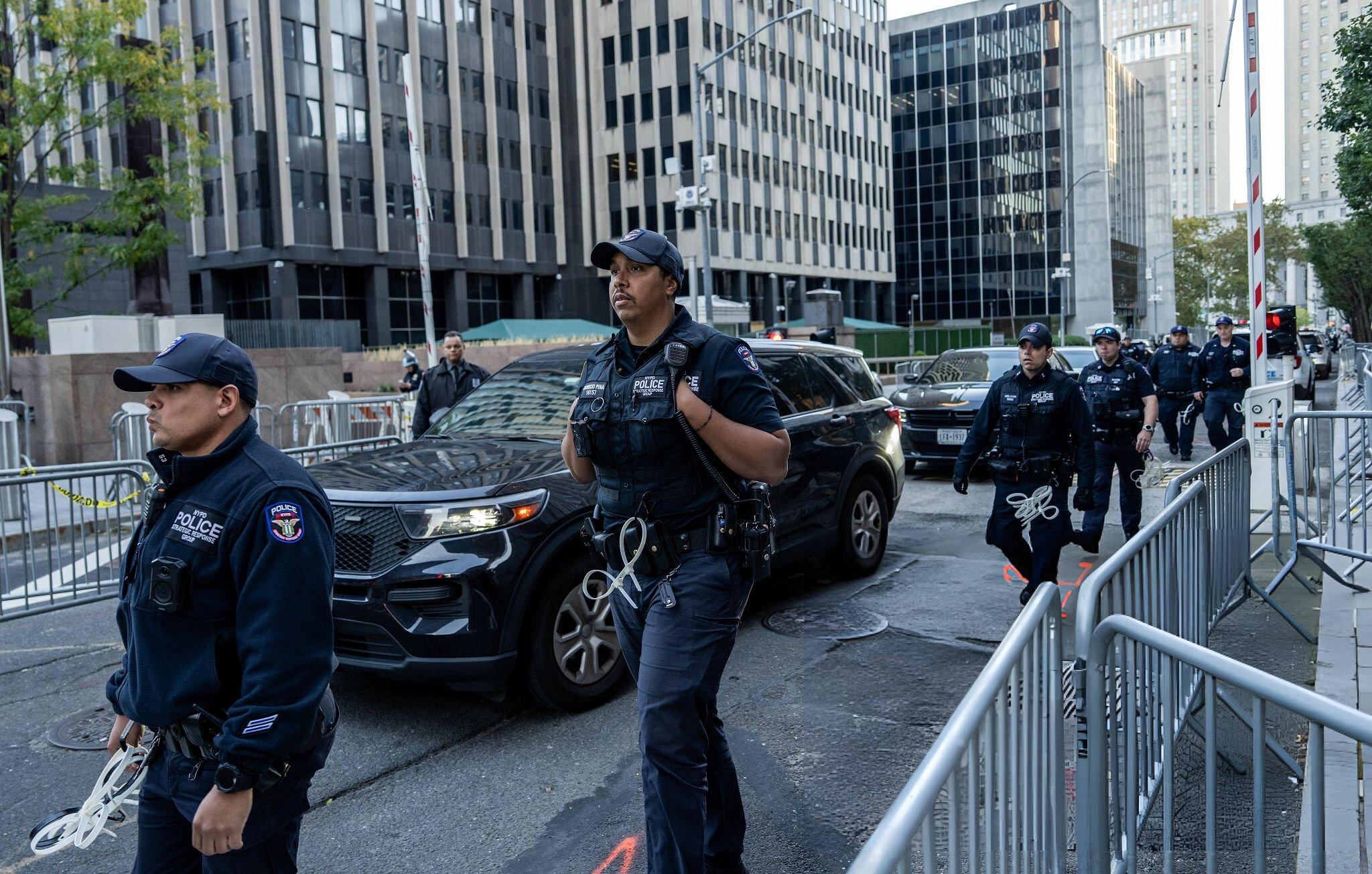 Agentes de ICE en Nueva York el 21 de octubre de 2025. FOTO:  Adam Gray/Getty Images