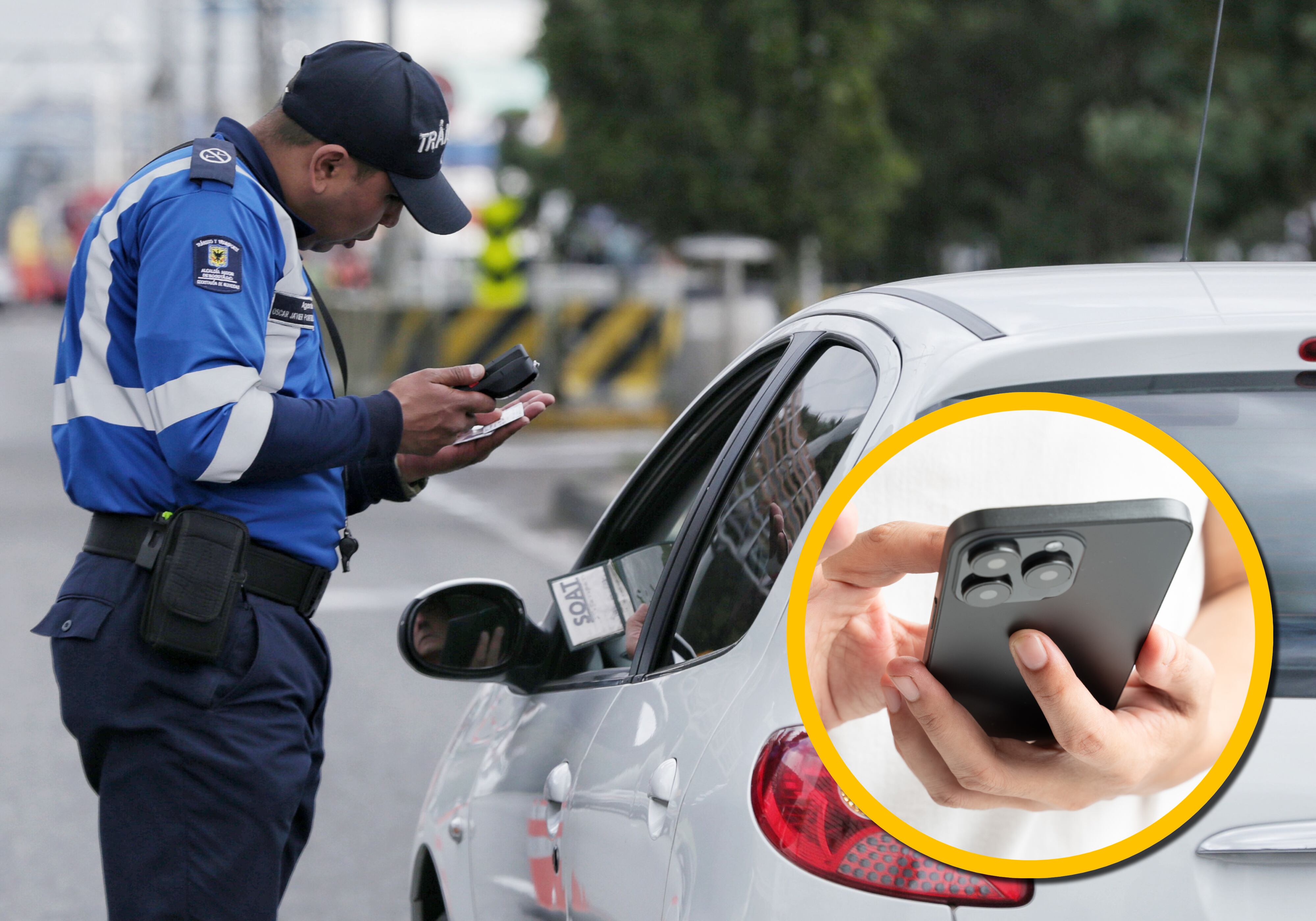 Imagen de referencia de GettyImages | Foto agente de Transito: Colprensa Camila Díaz