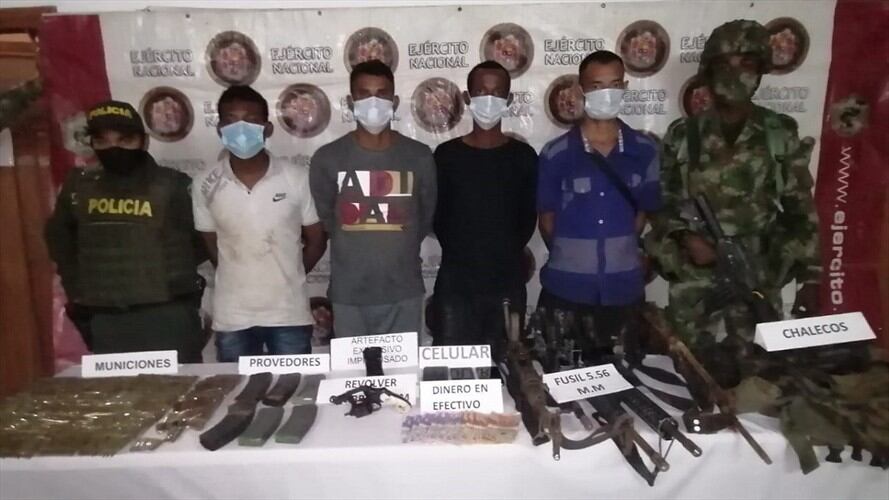 Cuatro capturas dejan combates entre el Ejército y el Clan del Golfo en el sur de Córdoba. Foto: Prensa Ejército Nacional