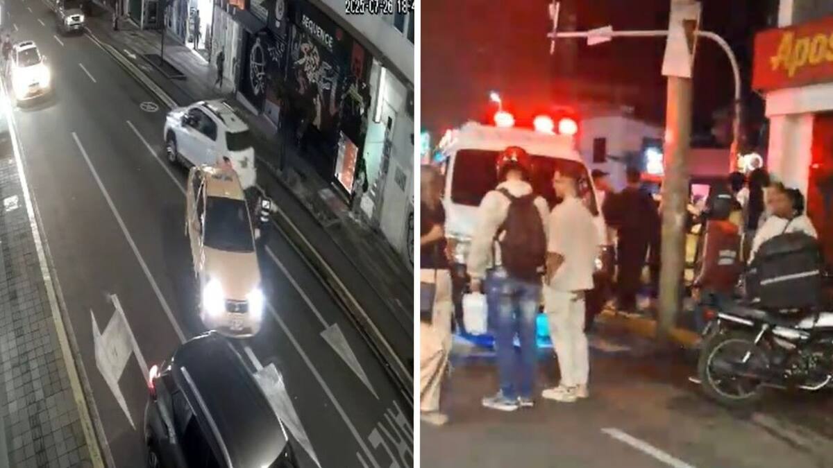 En Pereira, varias personas resultaron heridas por un vehículo en contravía en plena hora pico