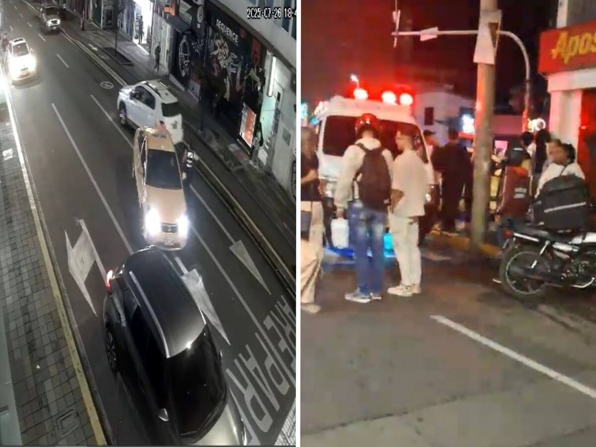 En Pereira, varias personas resultaron heridas por un vehículo en contravía en plena hora pico