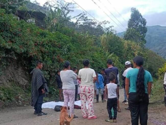 Los hechos tuvieron lugar en el sector rural del municipio de Toribío. Crédito: Red de Apoyo Cauca,