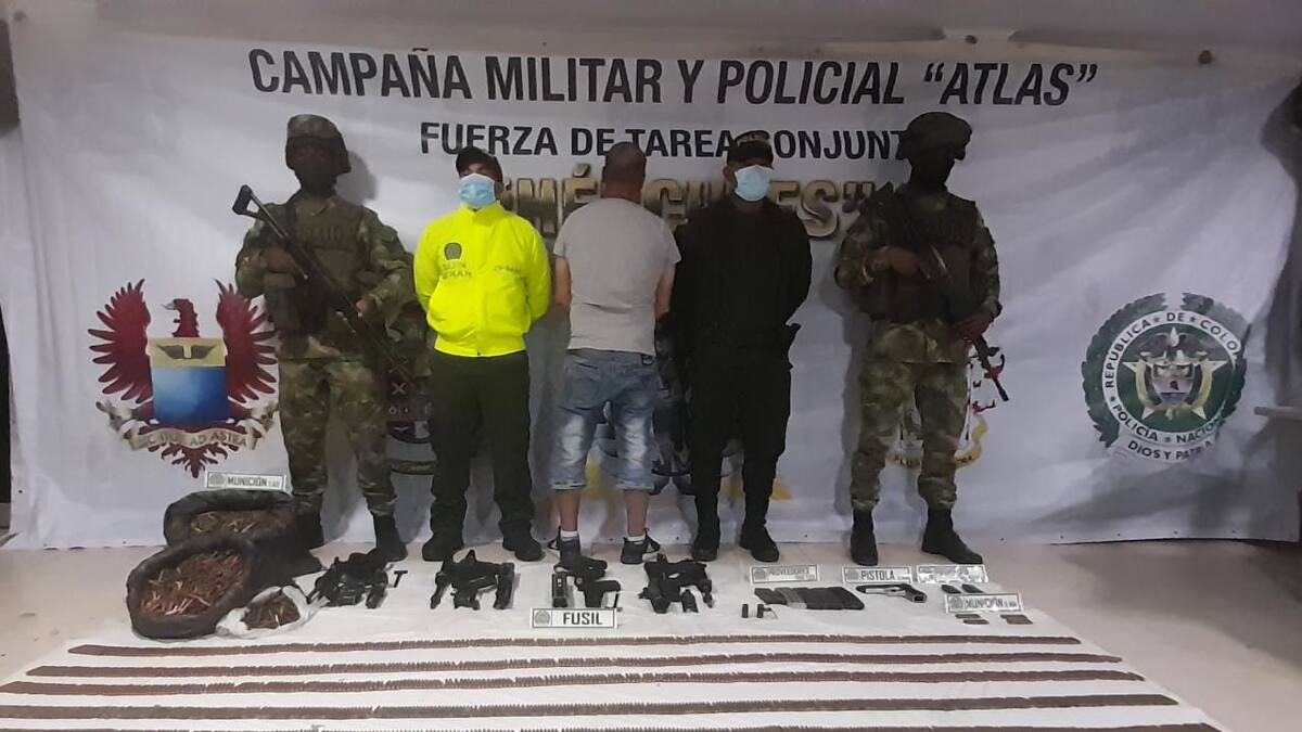 Ejército incauta importante armamento en el departamento de Nariño