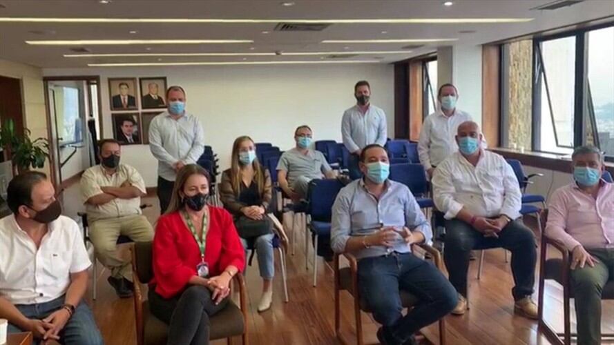 El alcalde de Manizales elevará una petición al Ministerio del Interior para que le permita tomar algunas decisiones que no sigan afectando al comercio local. Foto: Cortesía