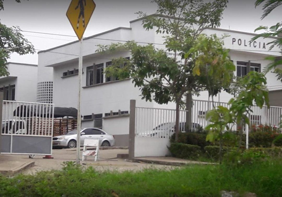 Estación de Policía Los Caracoles. Foto: Cortesía  Antonio Canchila.