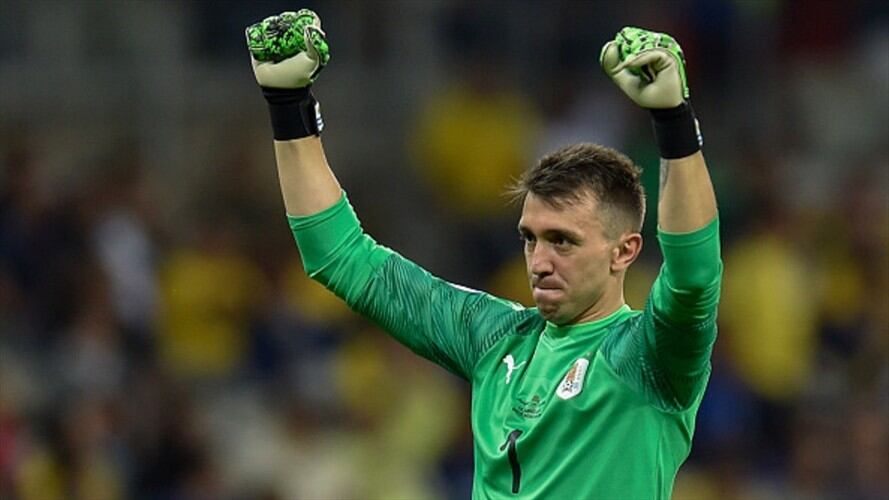 El portero de la selección de Uruguay, Fernando Muslera. Foto: Getty Images