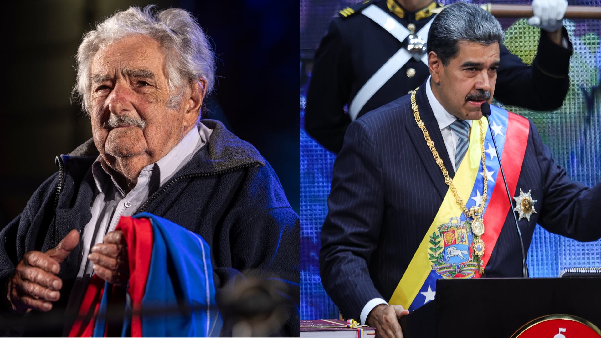 Nicolás Maduro. Foto:Jesus Vargas/Getty Images - José Mujujica. Foto: Ernesto Ryan/Getty Images