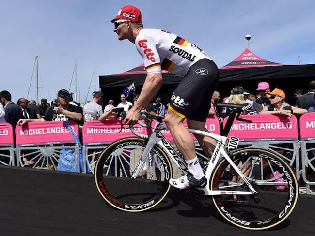 El alemán André Greipel (Lotto Soudal) se ha adjudicado la segunda etapa del Giro de Italia. Foto: Agencia EFE