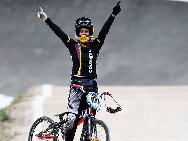 Mariana Pajón gana la quinta válida de la Copa del Mundo de BMX. Foto: Getty Images