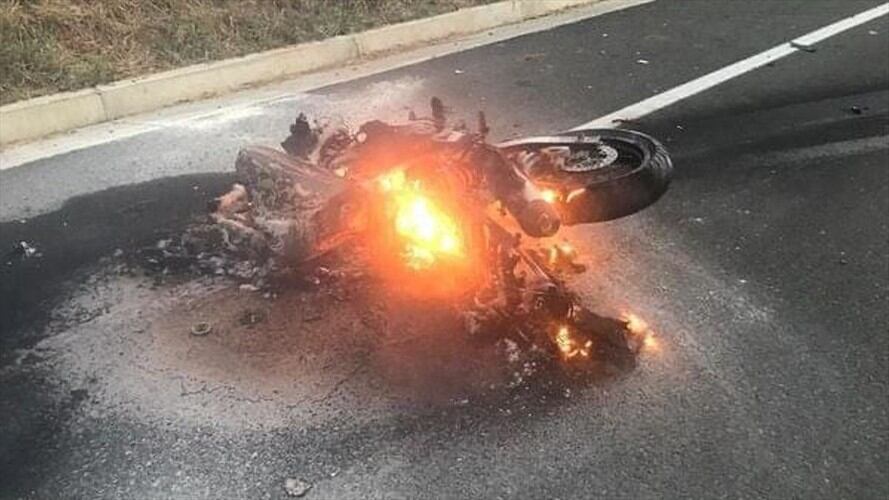 Lugar del accidente en Risaralda, Caldas. Foto: Cortesía.