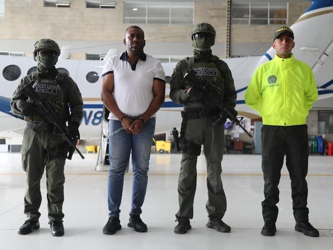 El arresto de alias ‘El Papá’, se dio en el municipio de Jamundí. Foto: Policía.