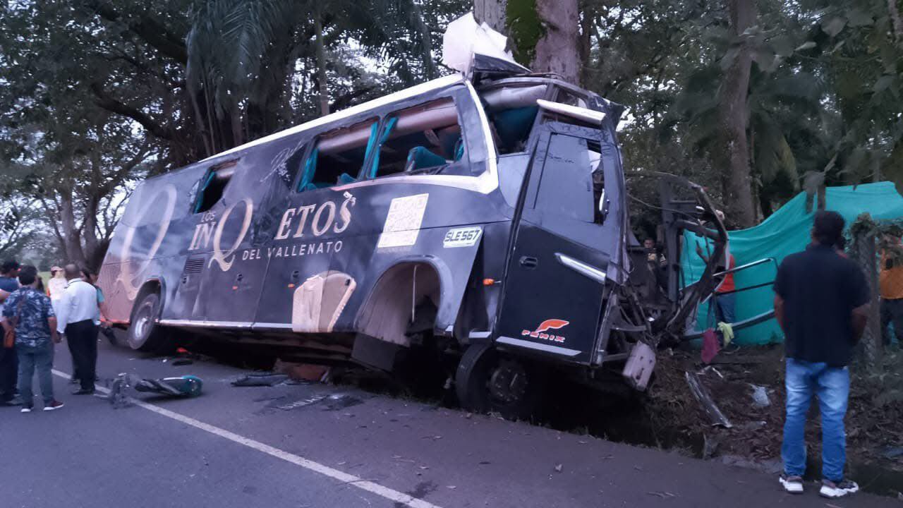 Un muerto y cuatro heridos deja accidente de tránsito en vía que conecta a Córdoba con Antioquia. Foto: cortesía Policía.