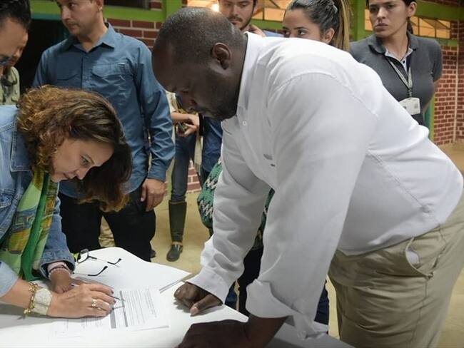 La directora del DNP, Gloria Alonso, informó que el Gobierno está dispuesto a acompañar el 80% de las peticiones de las comunidades. Foto: MinInterior