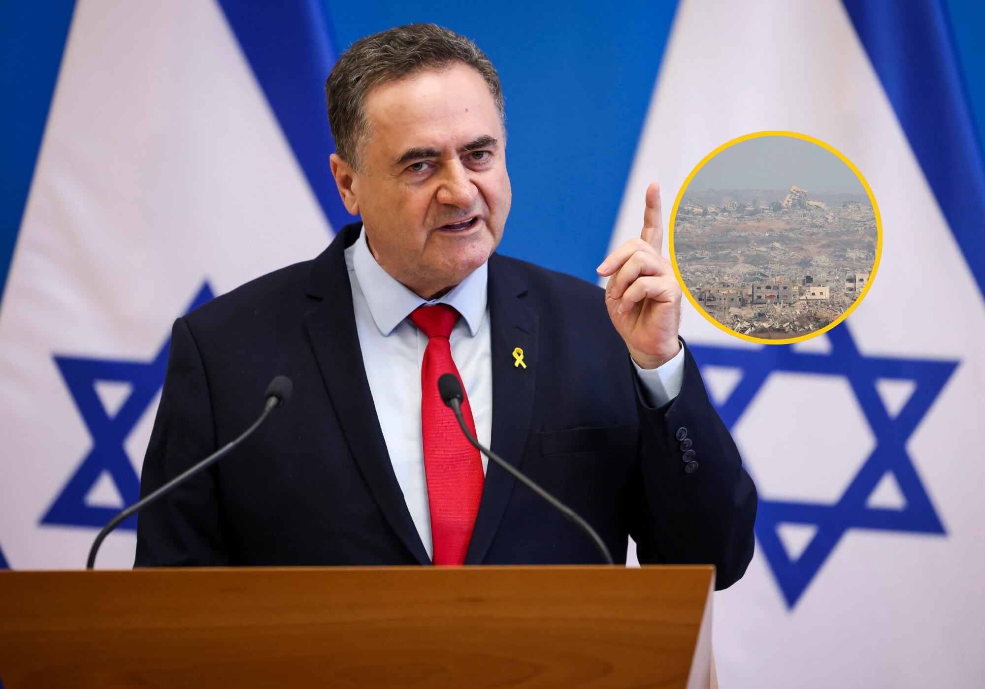 Ministro de Defensa israelí amenazó con destruir la ciudad de Gaza si no hay un acuerdo. Foto: EFE.