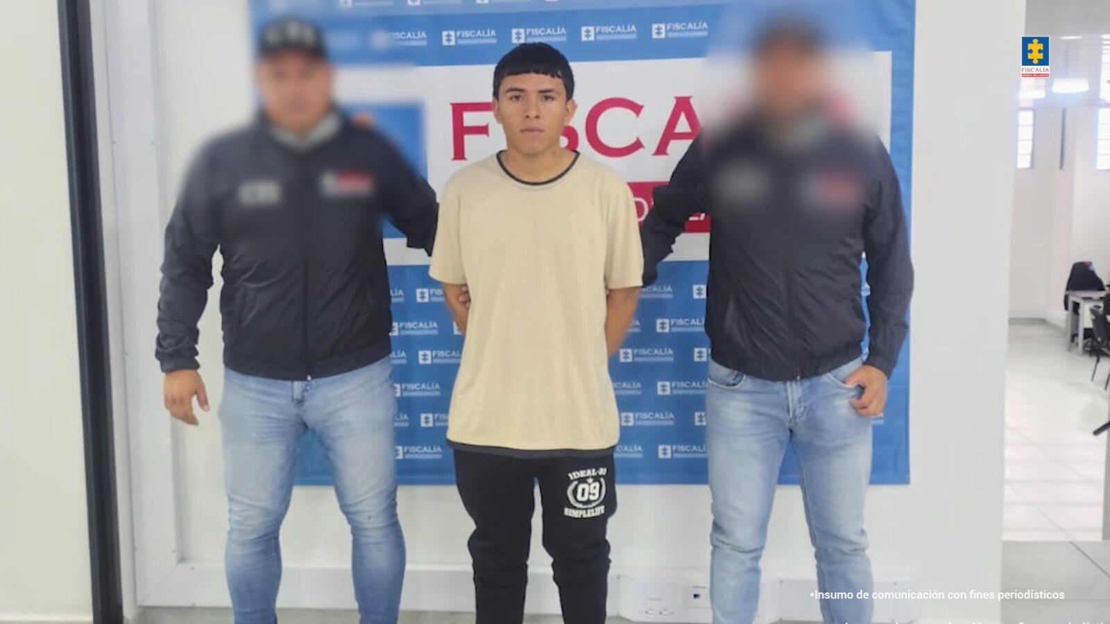 Joven capturado por tentativa de feminicidio. Foto: Fiscalía seccional Tolima.